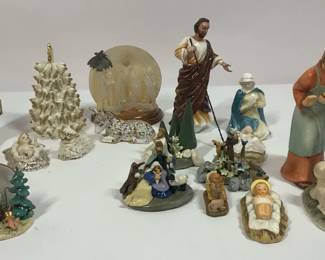 Nativity Figurines and Religious Christmas Decor Collection
