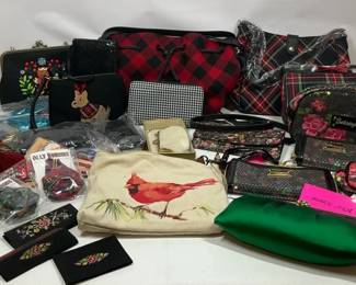 Designer  Holiday Handbag and Accessory Lot