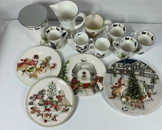 Holiday DogThemed Tableware  Mug Collection