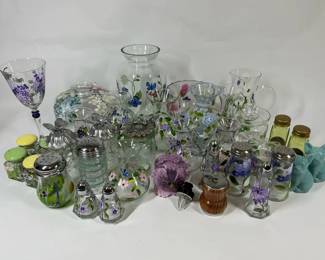 Vintage Glassware, Shakers  Vanity Bottle Assortment