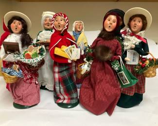 Byers Choice Christmas Carolers Women Victorian Holiday Figurines Handmade