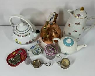 Vintage Tea  Coffee Pot Serving Accessories Collection