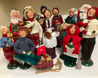 Byers Choice Christmas Carolers Mixed Figures Santa Children Holiday Decor