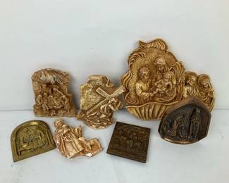 Religious Wall Plaques and Nativity Decor Collection