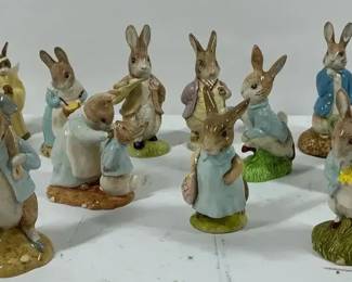 Beswick Beatrix Potter Rabbit Figurines Collection