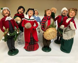 Byers Choice Christmas Carolers Lot Victorian Holiday Figurines Handmade Decor