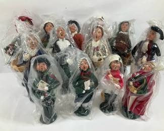Byers Choice Carolers Vintage Christmas Figurines Many w Tags  Packaging