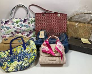 Handbag Collection Including Amalfi Leather and Mixed Styles