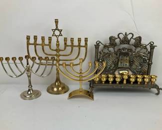 Menorahs  Judaica Candle Display Collection