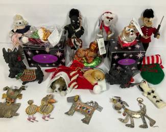 Dog Lovers Themed Ornaments Ft Christopher Radko