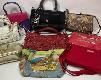 Designer  Fashion Handbag Lot Including Aldo NWT, Floral, Quilted  Statement Styles