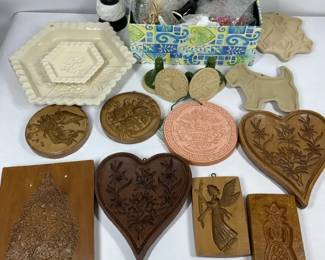 Vintage Springerle Cookie Molds  Baking Decor Assortment