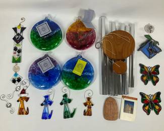 Woodstock Wind Chime  Stainglass Decor