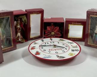 Waterford Christmas Ornaments And Christmas Clock