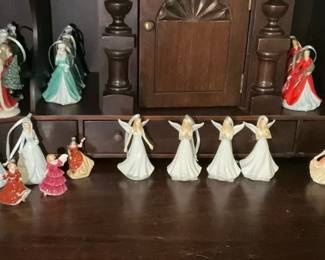 Royal Doulton Porcelain Angel and Lady Figurine Ornaments Collection