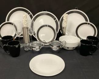 Black White Corelle Friends