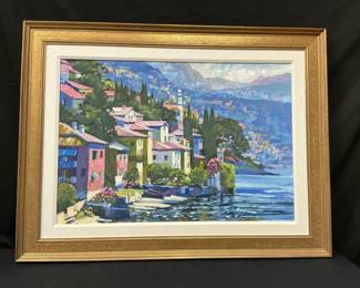 Framed Painted Canvas