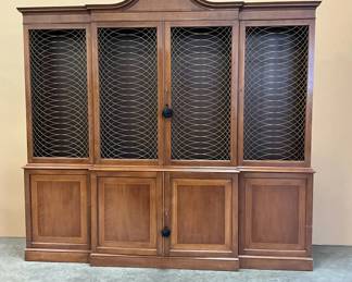 Georgian Grillwork Breakfront Bookcase