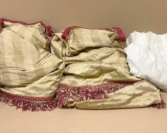 Gold And Red Curtains