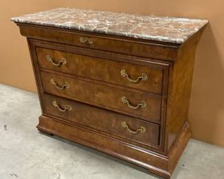 Henredon Charles X Marble Top Dresser