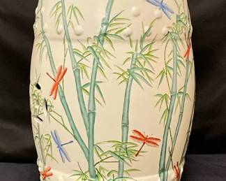 Dragonfly Bamboo Garden Stool