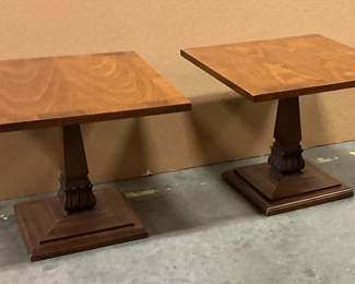 MidCentury Modern Pedestal Side Tables