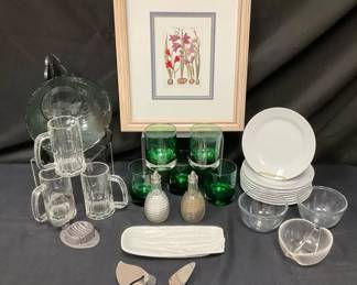 Green White Cozy Kitchen