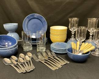 Blue And White Dining