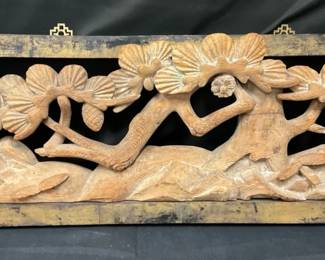 005 Coniferous Wood Carving Panel