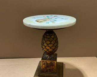 Mandolin Marble Pineapple Table
