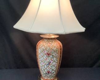 002 Birds in Lattice Lamp