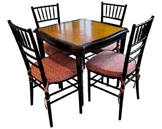 Chinoiserie Table and Chairs