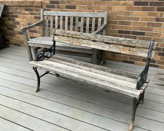 Outdoor Wood Bench  Rocking Glider Bench