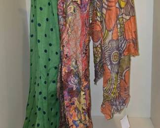 Three Colorful ScarvesWraps