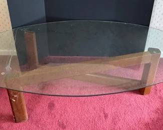 Vintage Glass Coffee Table
