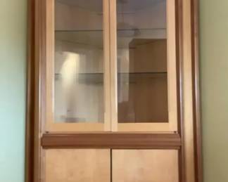 Handmade Corner Curio Cabinet