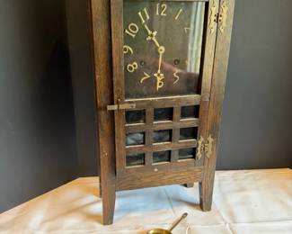Antique New Haven San Pedro Mission Style Mantel Clock