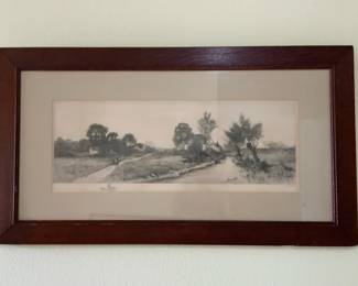 Large George W. Bohde Etching