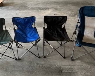 four Folding Lawn Chairs