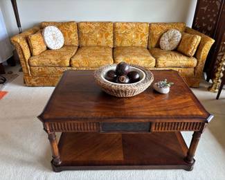 Vintage Sofa, Large Coffee Table