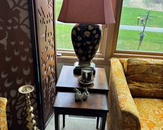 Tray Tables, Vintage Lamp