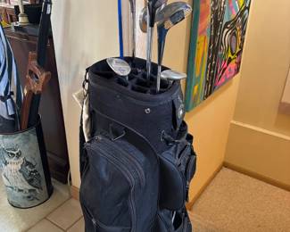 Golf Bag, Clubs