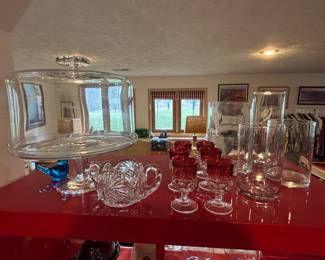 Covered Cake Pedestal, Glassware