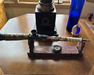 Antique Pipe on Stand