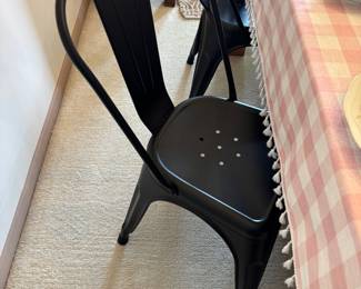 Black Metal Chairs (5)