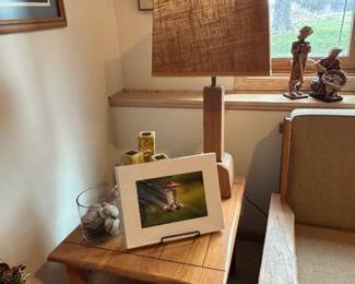 Mid-Century End Table, Lamp