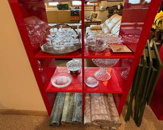 Punch Bowls, Stemware, Rugs