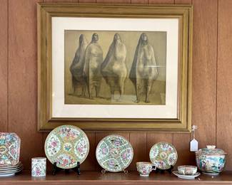 Signed& numbered Francisco Zuniga , Antique Rose medallion