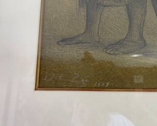 Zuniga signed& numbered litho