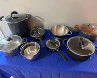 Variety of pots and pans